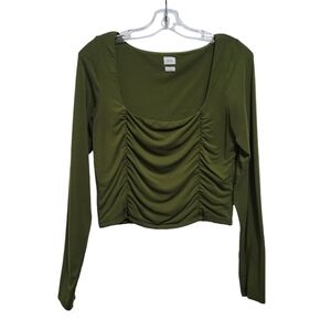 Aritzia Wilfred Green Lydia Top Size L